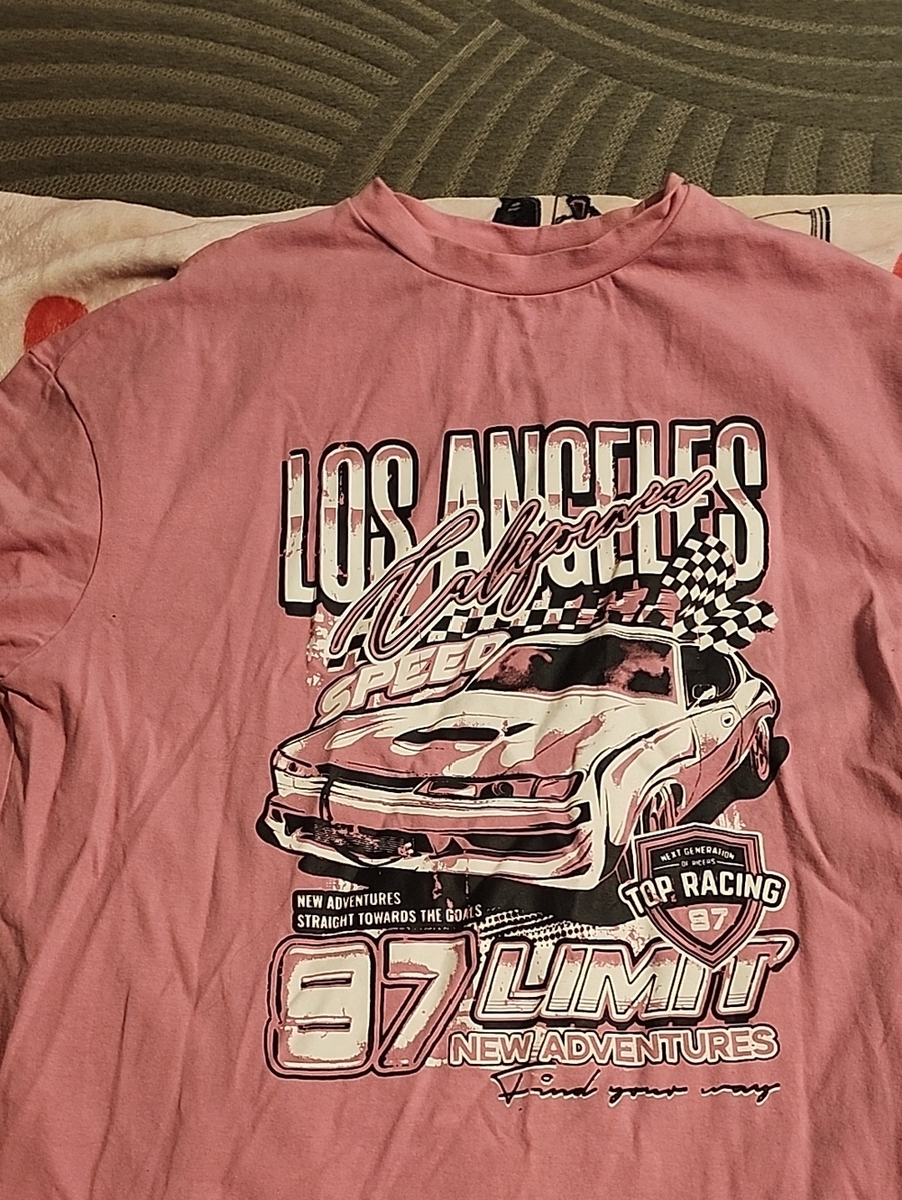 SHEIN Dusty Rose Crew Neck Tee